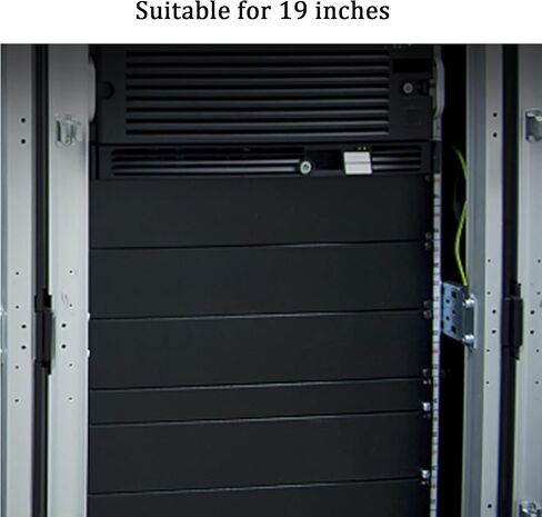 Harrisen 4 Pack of 1U Blank Panel, Mount Blanking Panel, Metal Rack Mount Filler Panel for 19 Inch Server Rack Cabinet or Enclosure, Black in Saudi Arabia