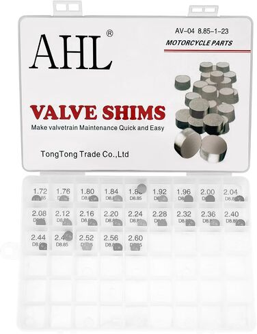 AHL 8.85mm O.D. 1.72mm-2.60mm Thick Adjustable Valve Shim Kit for 250SX-F 2005-2021/450 XC-W 2014-2016/450 F Six Days 2017-2019/350 F 2012-2020 in Saudi Arabia