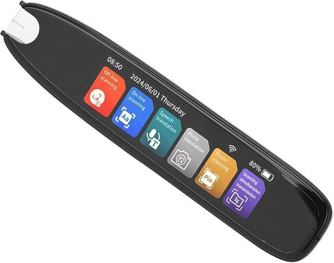 WALFRONT Digital Reader Pen Translation Pen & Scan Reader for Language Learners Real Time Text Reading in 142 Languages Online and Offline Support in Saudi Arabia