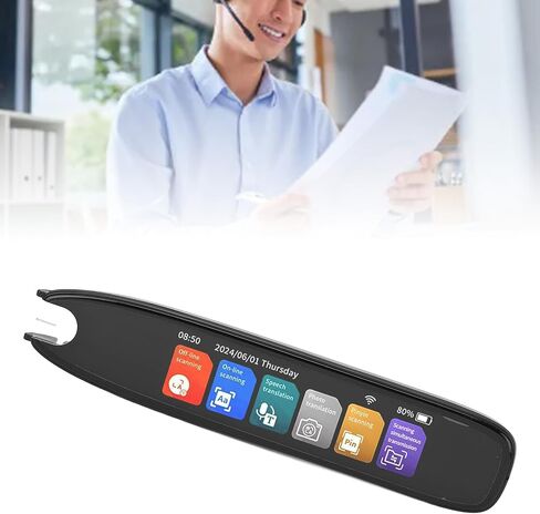 WALFRONT Digital Reader Pen Translation Pen & Scan Reader for Language Learners Real Time Text Reading in 142 Languages Online and Offline Support in Saudi Arabia