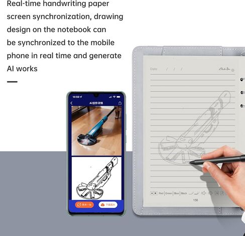 lvifloae A5 3 Generation Smart Notebook Handwriting OCR to e file 3in1 Digital Smart Pen Notebook Writing Set Meeting Notes Business Office Learning (Blue) in Saudi Arabia
