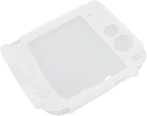 PUSOKEI Protective Cover for 2DS, Controller Silicone Skin Cover Transparent PET Film for Device Guard (White) in Saudi Arabia