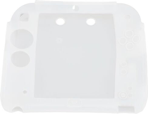 PUSOKEI Protective Cover for 2DS, Controller Silicone Skin Cover Transparent PET Film for Device Guard (White) in Saudi Arabia