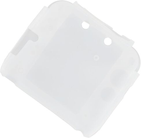 PUSOKEI Protective Cover for 2DS, Controller Silicone Skin Cover Transparent PET Film for Device Guard (White) in Saudi Arabia