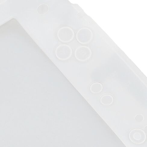 PUSOKEI Protective Cover for 2DS, Controller Silicone Skin Cover Transparent PET Film for Device Guard (White) in Saudi Arabia