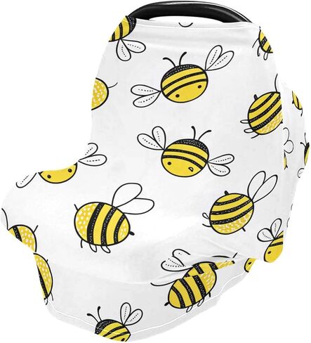 Blueangle Nursing Cover for Baby Breastfeeding, Cartoon Llama Alpaca Car Seat Covers for Babies, Soft Breathable Infant Stroller/Shopping Cart/High Chair Cover in Saudi Arabia