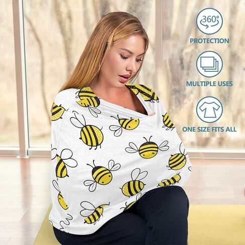 Blueangle Nursing Cover for Baby Breastfeeding, Cartoon Llama Alpaca Car Seat Covers for Babies, Soft Breathable Infant Stroller/Shopping Cart/High Chair Cover in Saudi Arabia