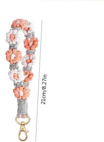 Creative anti lost phone lanyard short shell chain woven phone chain hanging wrist in Saudi Arabia