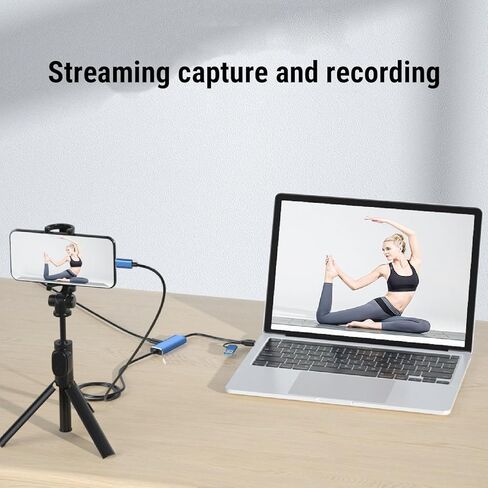 بطاقة التقاط فيديو Bewinner USB C 1080P 60FPS، مدخل 4K 30 هرتز مع شحن PD 100W، بطاقة التقاط الألعاب للتوصيل والتشغيل لبث ألعاب التسجيل in Kuwait