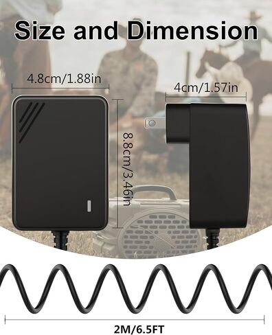 Speaker Charger for Turtlebox Gen 2 & Gen 3: Loud! Replacement with Turtle Box Outdoor Bluetooth 5.0 Audio Power Cord, LED Indicator, Cable Length 6.5FT, with Ferrite Ring in Saudi Arabia