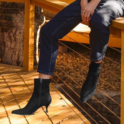 أحذية MIA Shoes Aletta النسائية ذات المقدمة المدببة، كعب 2.5 بوصة، جلد سويدي نباتي in Saudi Arabia
