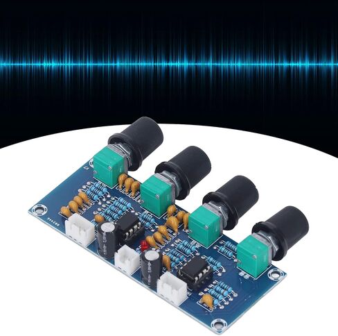 وحدة Preamp ثنائية القناة لوحة NE5532 لمضخم الصوت الرقمي مع التحكم في الجهير المتوسط ​​العالي 12 فولت-24 فولت مصدر طاقة تيار مستمر in Kuwait