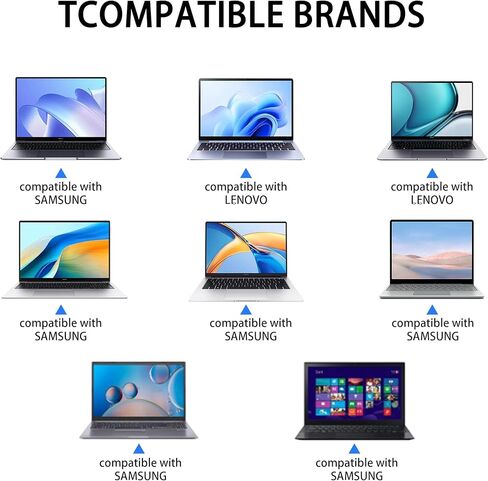 QFA 90W محول تيار متردد عالمي لشاحن الكمبيوتر المحمول متوافق مع Lenovo HP Dell Acer Asus Samsung IBM Sony Fujitsu Gateway Notebook Ultrabook Chromebook سلك إمداد الطاقة مع 15 نصيحة in Kuwait