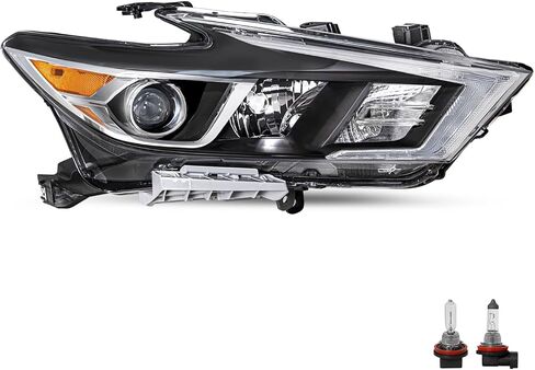 JSBOYAT Halogen OE Style Headlight Assembly Compatible with 2016-2018 Nissan Maxima S SL SV Projector Headlamp with LED DRL Driver & Passenger Side in Saudi Arabia