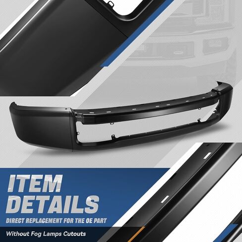 Auto Dynasty Pront Pumper Enport Pace Bar متوافق مع 2020 2021 2022 Ford F-250 F-350 Super Duty ، مع قطع ضوء الضباب ، باللون الأسود المطلي ، FO1002458 in Saudi Arabia