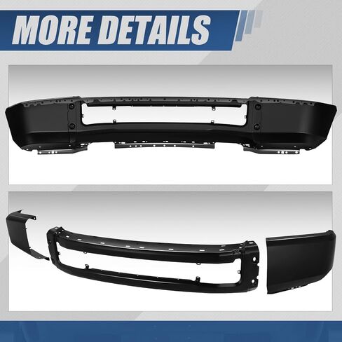 Auto Dynasty Pront Pumper Enport Pace Bar متوافق مع 2020 2021 2022 Ford F-250 F-350 Super Duty ، مع قطع ضوء الضباب ، باللون الأسود المطلي ، FO1002458 in Saudi Arabia