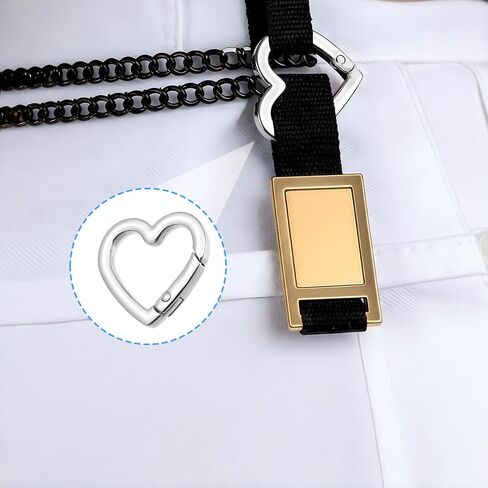 8PCS Heart Shape Carabiners, 2 Size Heavy Duty Cute Heart Carabiner Hearts Shaped Keychain Clip Anti-Theft Spring Snap for Key Backpack Dog Leashes Bottles Camping Outdoor Travel in Saudi Arabia
