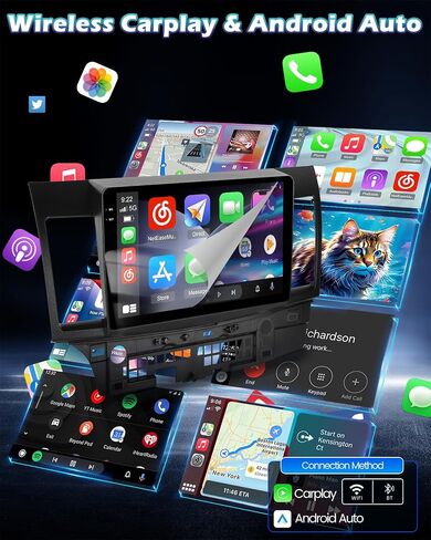 4G+64G Android Car Radio for Mitsubishi Lancer 2008-2017 (for Rockford System) - 10.1 inch Touchscreen Stereo with Carplay & Android Auto, 32EQ DSP, WiFi, GPS + AHD Rear View Camera in Saudi Arabia
