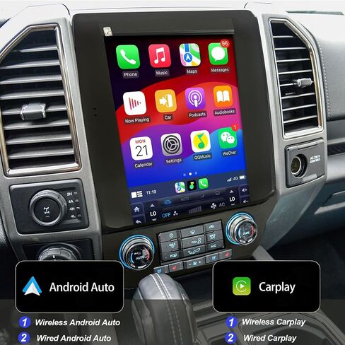 راديو ستيريو بشاشة لمس 12.1 بوصة يعمل بنظام Android 14 لسيارة Ford F150 2016-2020 مع CarPlay اللاسلكي ووحدة استبدال تلقائية تعمل بنظام Android وراديو سيارة طراز Tesla مع ملاحة GPS وبلوتوث WiFi in Kuwait