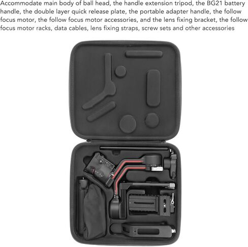 حافظة حماية Pssopp لجهاز Ronin RS3، حقيبة كتف محمولة مع حقيبة تخزين الملحقات لمثبت RS3 Gimbal المحمول in Saudi Arabia