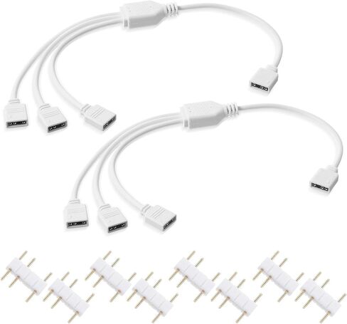 2 قطعة 1 إلى 3 ARGB كابل مقسم مروحة مقسم 5 فولت 3 دبوس كابل تمديد RGB قابل للعنونة مع دبابيس ذكر لمبرد وحدة المعالجة المركزية لهيكل الكمبيوتر، 11.8 بوصة in Saudi Arabia