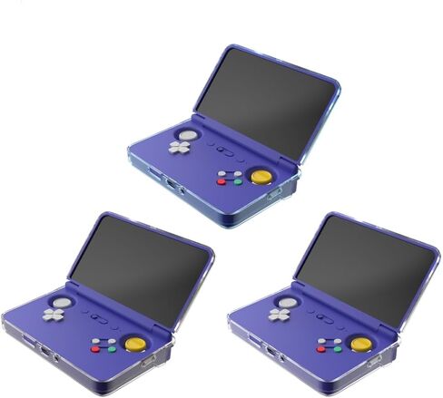 حافظة واقية لجهاز Retroid Pocket Flip 2، حافظة جلدية مقاومة للخدش ومضادة للصدمات، غطاء حماية كامل من مادة TPU وملحقات وحدة التحكم في الألعاب (أزرق شفاف) in Kuwait