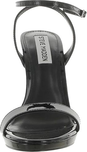 Steve Madden Women's Wafer Heeled Sandal, Black, 6 in Kuwait