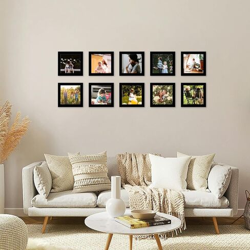 12 حزمة 11x14 إطارات الصور ، عرض 8x10 مع حصيرة أو 11x14 بدون حصيرة ، مجموعة إطار جدار معرض أسود ، 11 × 14 مجموعة من مجموعة من 12 إطارات صور ديكور الجدار المليئة بالجدار ، الأسود in Kuwait