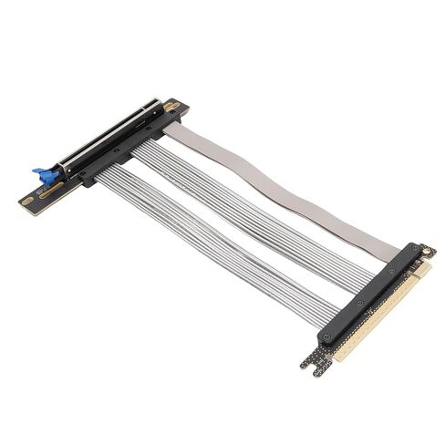 كابل PCIe 5.0 Riser 16X مع 128 جيجابايت، ملحق وحدة معالجة الرسومات الجرافيكية المحمية EMI لـ RTX5090 4090 RX7900XTX، متوافق مع الإصدارات السابقة ITX Water Cooling Gaming PC M.2 SSD Expansion (20 سم) in Kuwait
