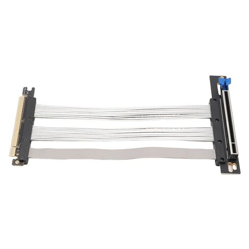 كابل PCIe 5.0 Riser 16X مع 128 جيجابايت، ملحق وحدة معالجة الرسومات الجرافيكية المحمية EMI لـ RTX5090 4090 RX7900XTX، متوافق مع الإصدارات السابقة ITX Water Cooling Gaming PC M.2 SSD Expansion (20 سم) in Kuwait