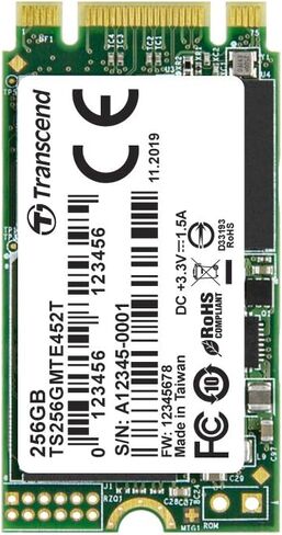 Transcend MTE452T 256GB Internal SSD NVMe PCIe M.2 2242 M.2 NVMe PCIe 3.0 x2 Retail TS256GMTE452T in Saudi Arabia