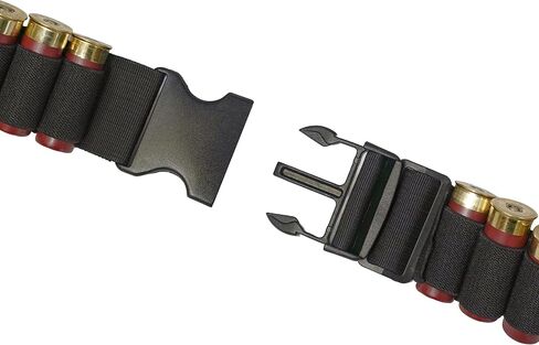 50 Round Capacity Shotgun Bandolier 12, 20 Gauge Shell Holder with Quick Release Buckle - Shoulder Scabbard Adjustable Ammo Shooting Belt in Saudi Arabia