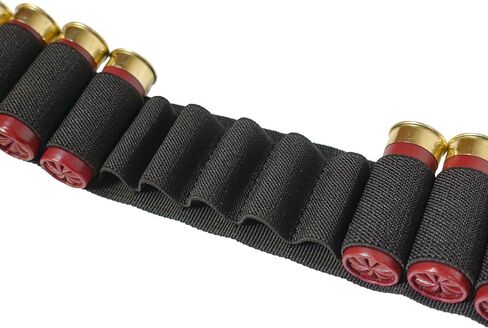 50 Round Capacity Shotgun Bandolier 12, 20 Gauge Shell Holder with Quick Release Buckle - Shoulder Scabbard Adjustable Ammo Shooting Belt in Saudi Arabia