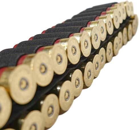 50 Round Capacity Shotgun Bandolier 12, 20 Gauge Shell Holder with Quick Release Buckle - Shoulder Scabbard Adjustable Ammo Shooting Belt in Saudi Arabia