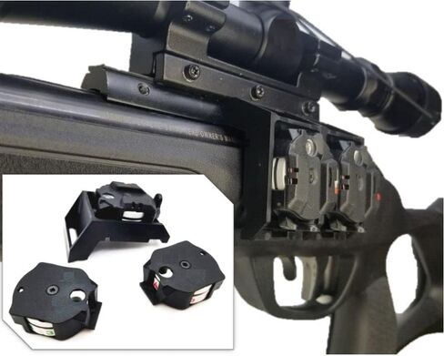 Reptilian Complex - Interlocking Magazine Holder for Gamo Gen2, Mounts to Scope Rail, Compatible with All Gen2 Rifles and Gen2 Magazines Black in Saudi Arabia