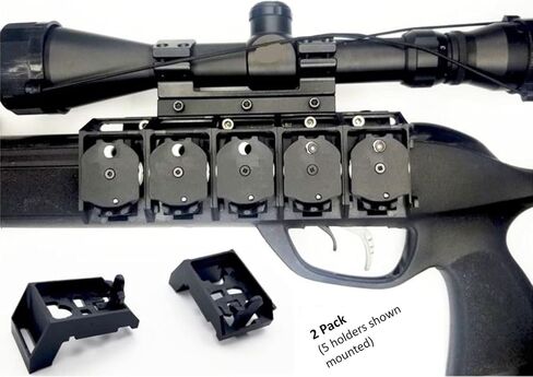 Reptilian Complex - Interlocking Magazine Holder for Gamo Gen2, Mounts to Scope Rail, Compatible with All Gen2 Rifles and Gen2 Magazines Black in Saudi Arabia
