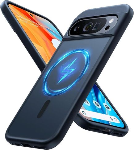 حافظة TORRAS مغناطيسية مقاومة للصدمات لهاتف Google Pixel 10 Pro XL، مغناطيس قوي مناسب لـ MagSafe، حماية من الدرجة 12FT، حافظة رفيعة شفافة غير لامعة لهاتف Pixel 10 Pro XL مع أزرار متعددة الألوان، أسود in Saudi Arabia