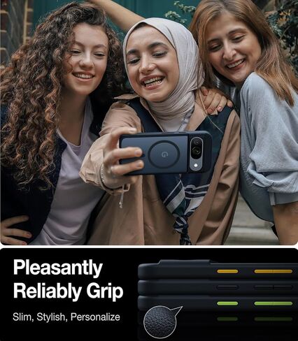 حافظة TORRAS مغناطيسية مقاومة للصدمات لهاتف Google Pixel 10 Pro XL، مغناطيس قوي مناسب لـ MagSafe، حماية من الدرجة 12FT، حافظة رفيعة شفافة غير لامعة لهاتف Pixel 10 Pro XL مع أزرار متعددة الألوان، أسود in Saudi Arabia