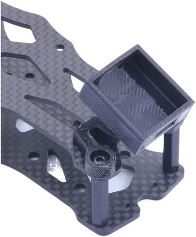 3D Printed M80 Pro BN220 GPS Module TPU Holder Mounting Bracket 18 To 32mm Distance Compatible With Drone Parts Quadcopter Models Race Drone Frame Parts(L22 W22 H8 BLACK) in Kuwait