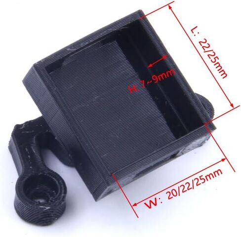 3D Printed M80 Pro BN220 GPS Module TPU Holder Mounting Bracket 18 To 32mm Distance Compatible With Drone Parts Quadcopter Models Race Drone Frame Parts(L22 W22 H8 BLACK) in Kuwait