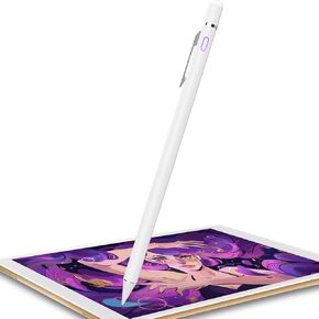 Stylus Pen for iPad, Pencil for iPad Pro 12.9/11/10.5/9.7 Inch Air 5/4/3/2/1 iPad 10/9/8/7/6/5/4 Mini 6/5/4/3/2 Generation Alternative Digital Stylist for Touch Screens (Jet White) in Saudi Arabia
