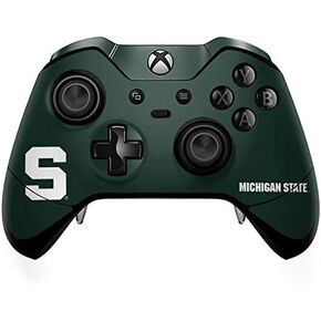 غلاف Skinit المخصص للألعاب متوافق مع وحدة تحكم Xbox One Elite - تصميم مرخص رسميًا من جامعة ولاية ميشيغان Spartans S in Kuwait