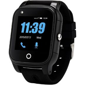 ساعة SkyAngel911Wrist الذكية للتنبيه الطبي - بدون عقد، تكلفة لمرة واحدة، كشف السقوط + 911 مكالمة من المعصم، ساعة مقاومة للماء للصحة والسلامة، صوت ثنائي الاتجاه، مساعدة الطوارئ لكبار السن والبالغين in Kuwait