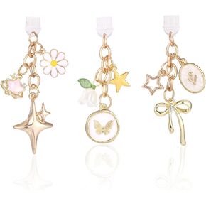 3 قطع من قابس الغبار لمنفذ الشحن، 3 أنماط من قابس الغبار اللطيف المتوافق مع هواتف Kindle وأجهزة القراءة الإلكترونية لمنفذ الشحن من النوع C in Kuwait