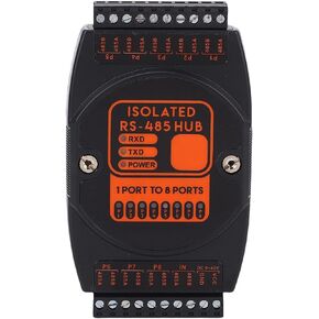 Industrial Grade 485 Hub 1 in 8 Out Photoelectric Isolation Repeater with 2500Vrms Protection for RS485 Communication Networks ABS Material 122x72x26mm in Saudi Arabia