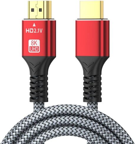 حزمة واحدة من كابل HDMI 2.1 8K بطول 6.6 قدم، وسلك HDMI رفيع للغاية بسرعة 48 جيجابت في الثانية، in Saudi Arabia
