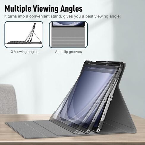 حافظة لوحة مفاتيح بلوتوث لاسلكية قابلة للإزالة لجهاز Lenovo Tab P11 Plus 2021(TB-J607/J616)/Tab P11 2020(TB-J606F/J606X) تابلت مقاس 11 بوصة، غطاء حماية ملتف بالكامل من البولي يوريثان (أسود، لوحة اللمس والماوس) in Saudi Arabia