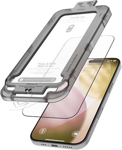 elago 2 Pack Tempered Glass+ Screen Protector Compatible with iPhone 17 Pro Max - Case Friendly, 9H Surface Hardness, Anti-Fingerprint, Shatter-Proof, Scratch Protection, Bubble-Free in Saudi Arabia