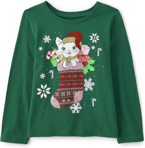 The Children's Place Baby and Toddler Long Sleeve Graphic T-Shirt, Kwanza Family, 4T in Saudi Arabia