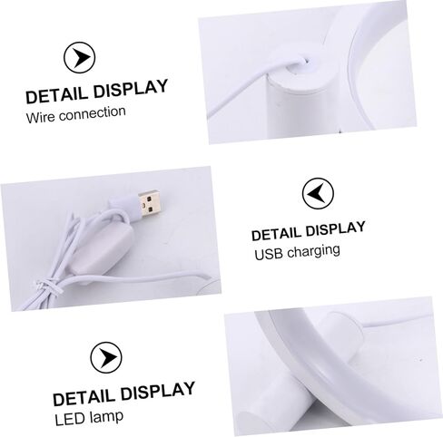 مصباح قراءة بجانب السرير USB مع سطوع التحكم باللمس، ضوء طاولة متين لتزيين المنزل والمكتب وغرفة النوم، مصباح LED قابل لإعادة الشحن، تصميم مضغوط in Kuwait